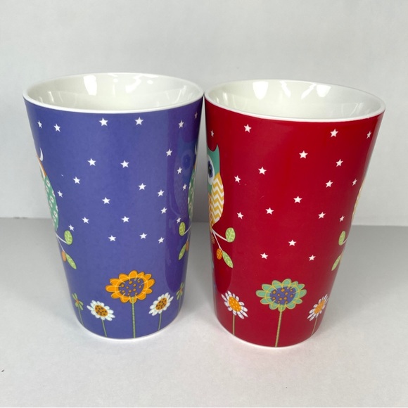 Maxwell Williams Hoot Hoot Owl Coffee Mugs - Picture 3 of 8